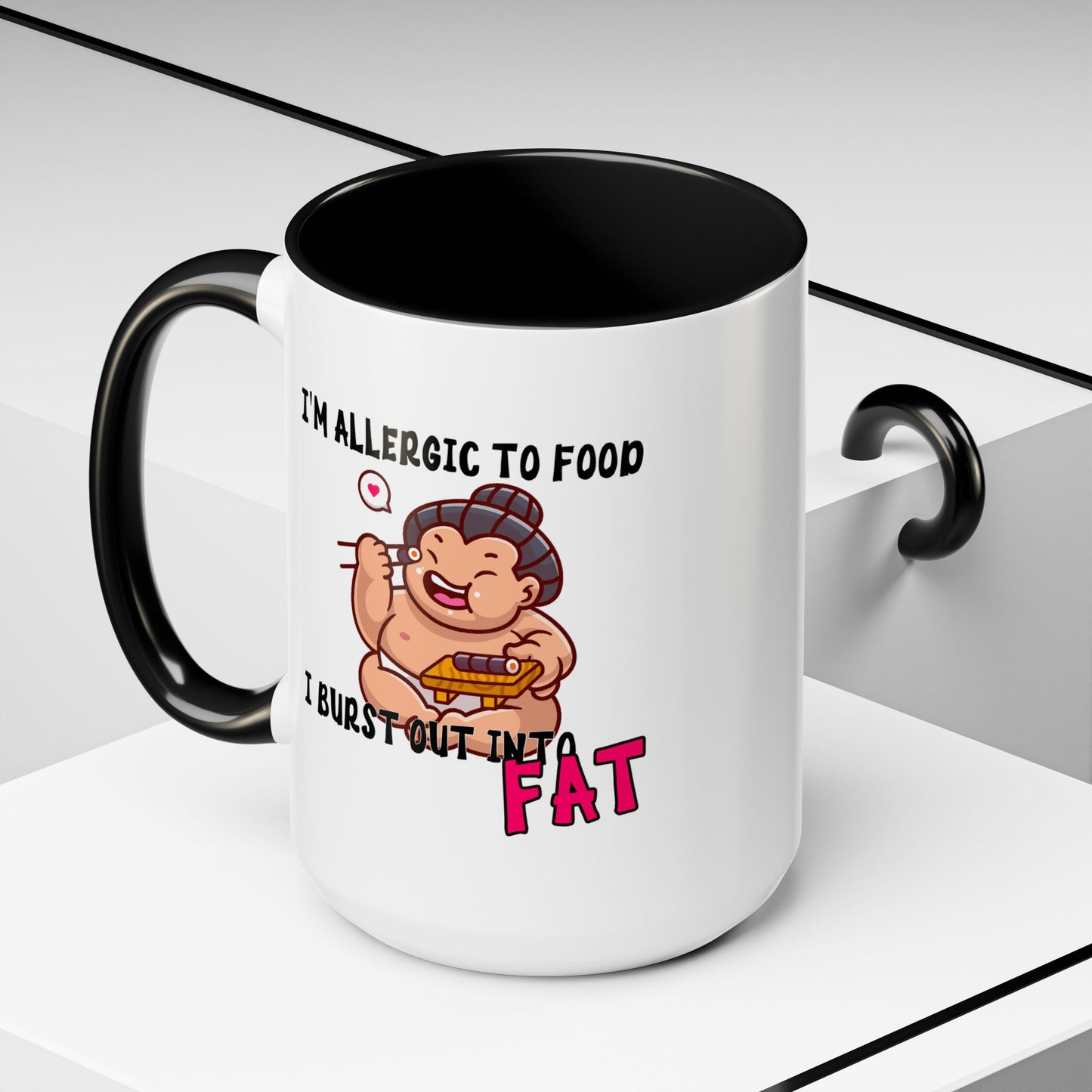 Humor Mug - I'm Allergic to Food
