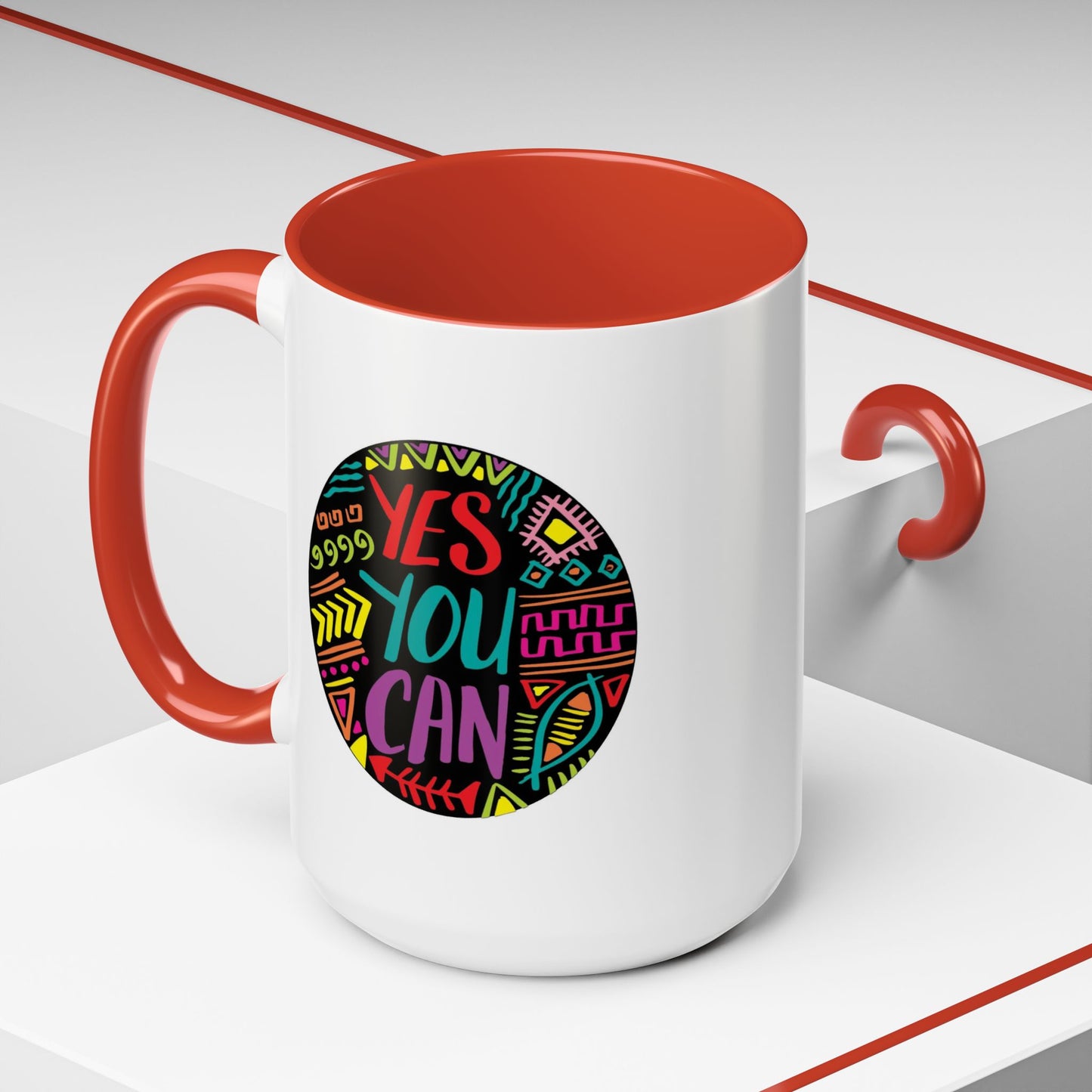 Motivation Mug - Yes You Can Badge