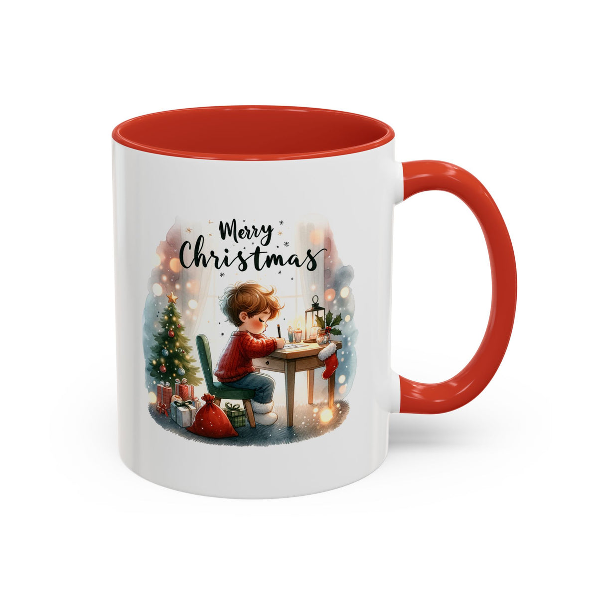 Chistmas Mug - Merry Christmas Child Writing