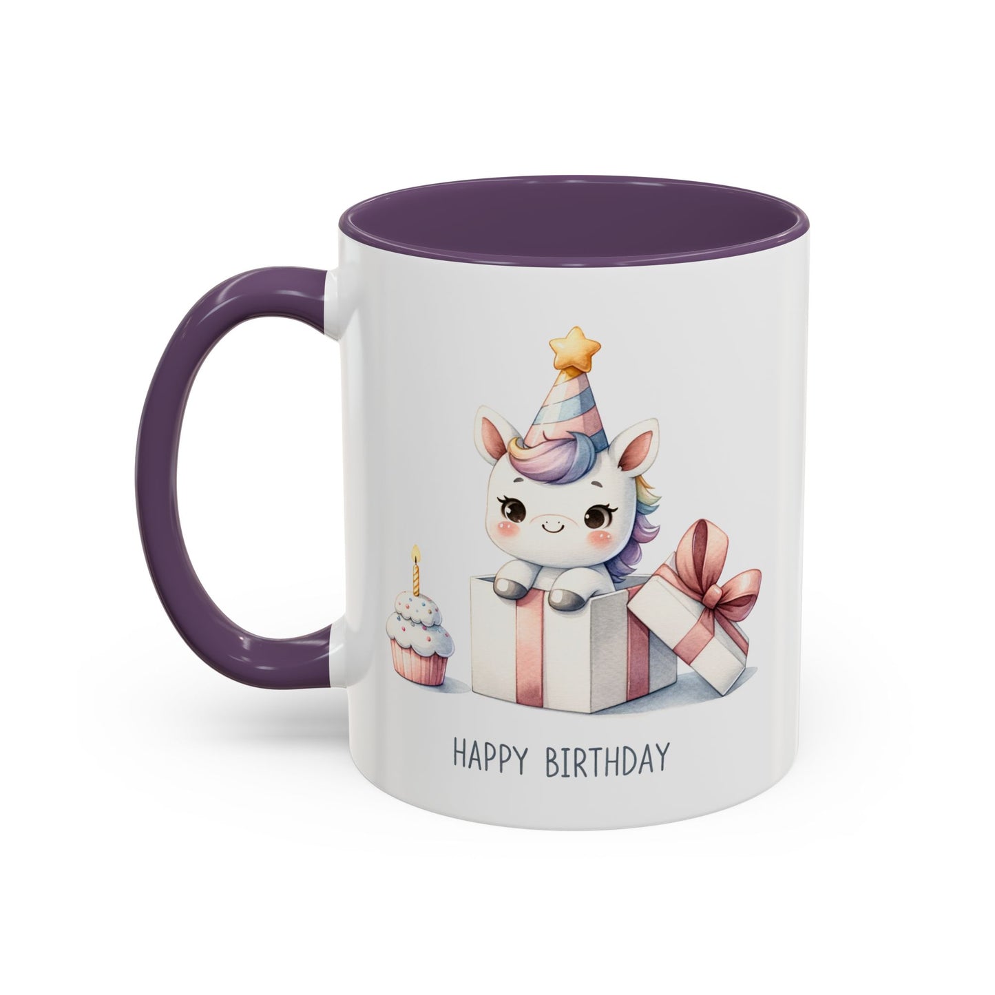 Birthday Mug - Unicorn With Present