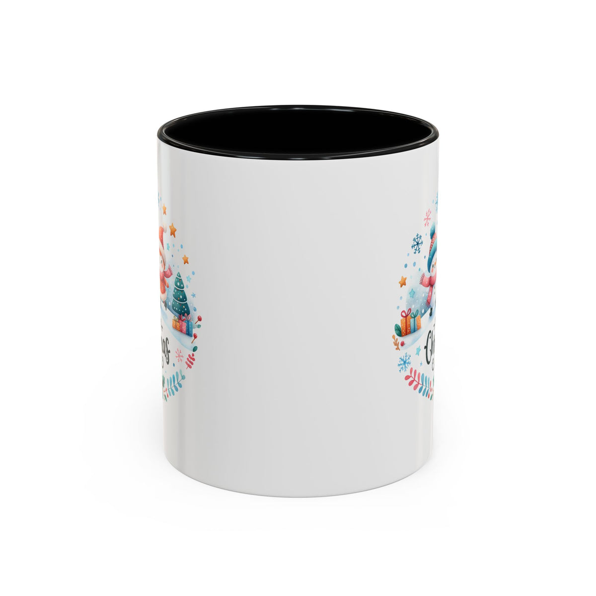 Chistmas Mug - Merry Christmas Snowman and Snowlady