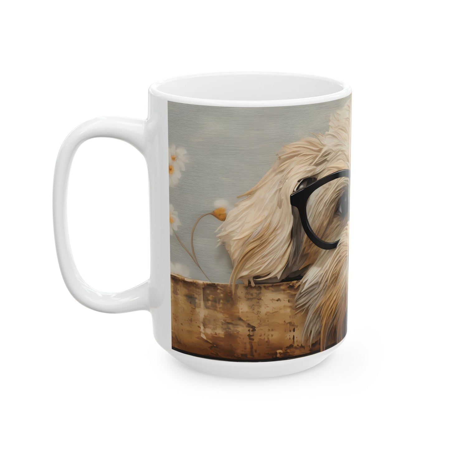 Artistic Mug - Felted Dog 4