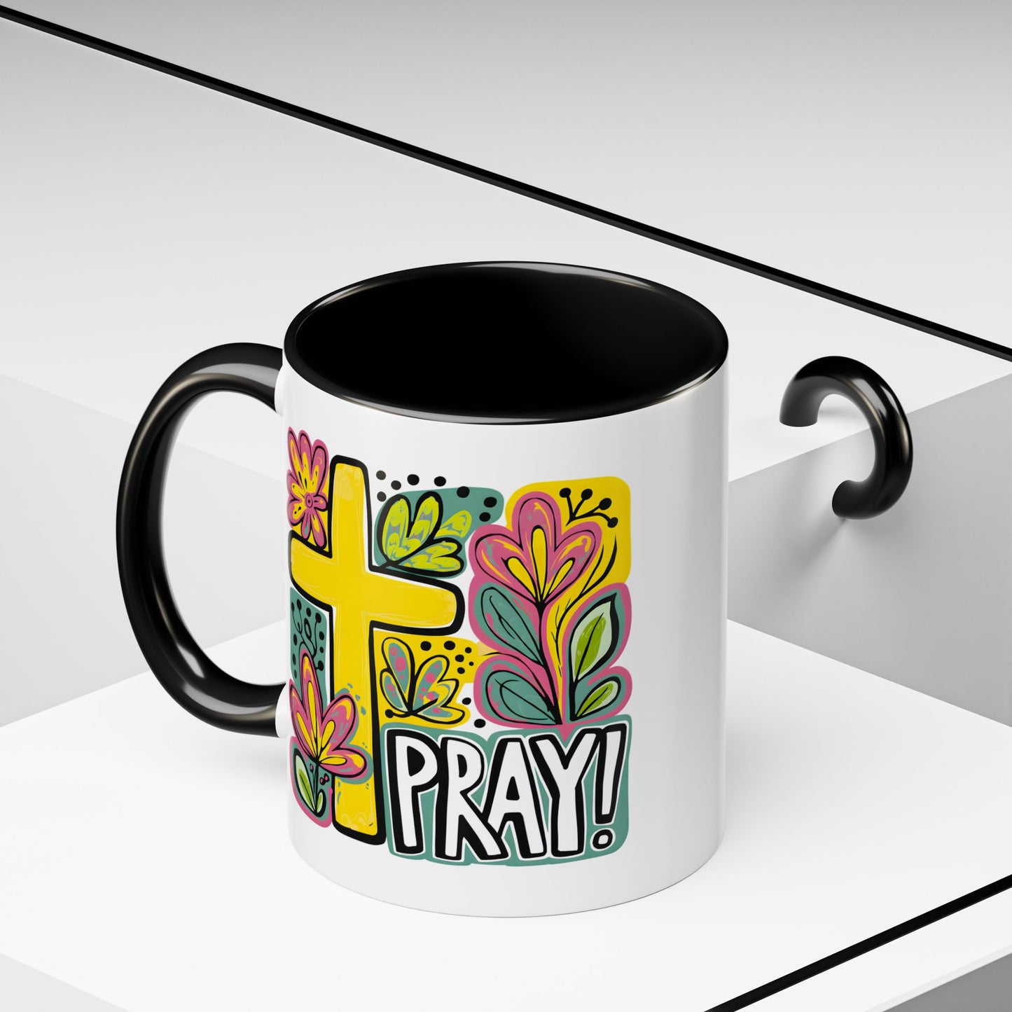 Religious Mug - Pray Cross
