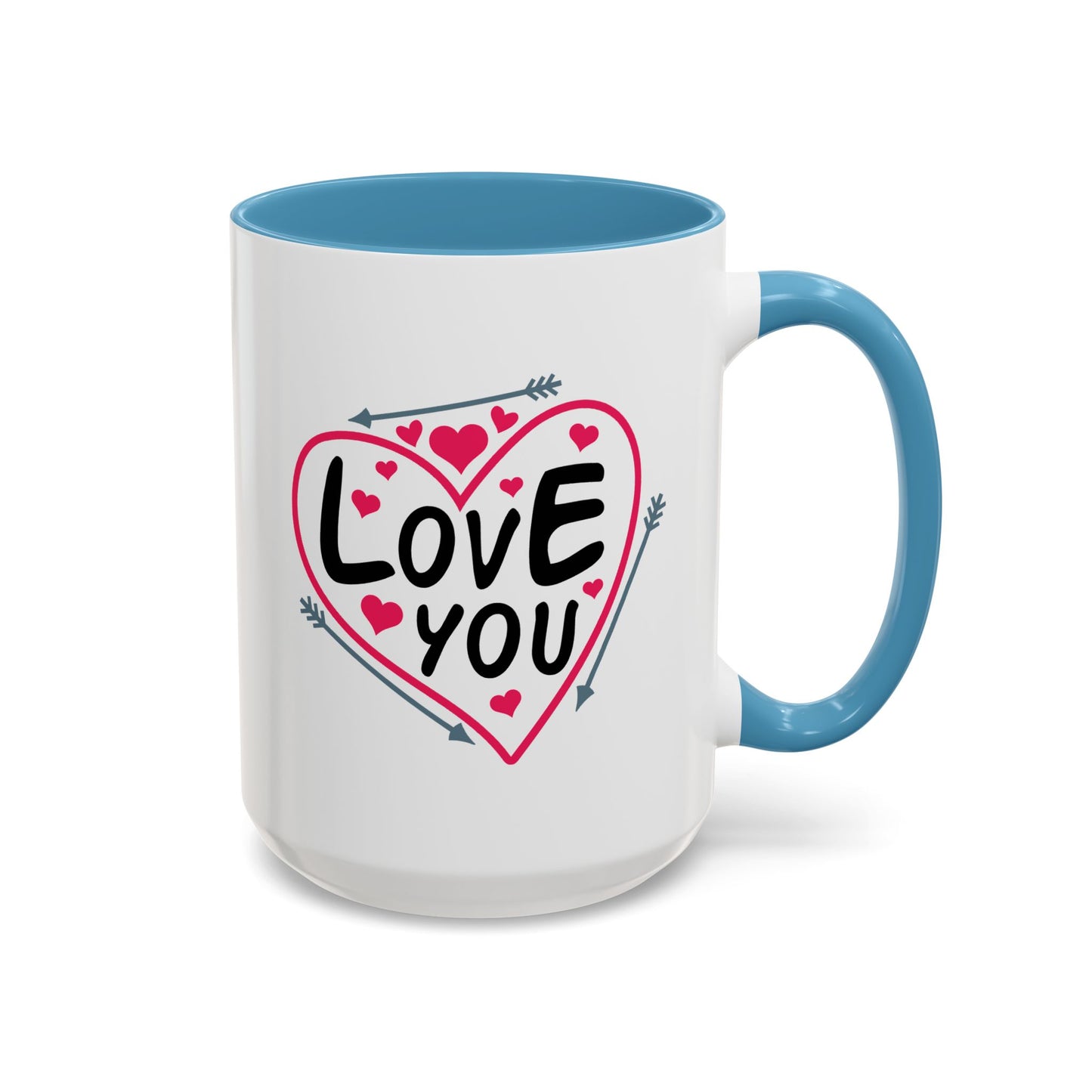 Valentine's Day Mug - Love You Heart Arrows