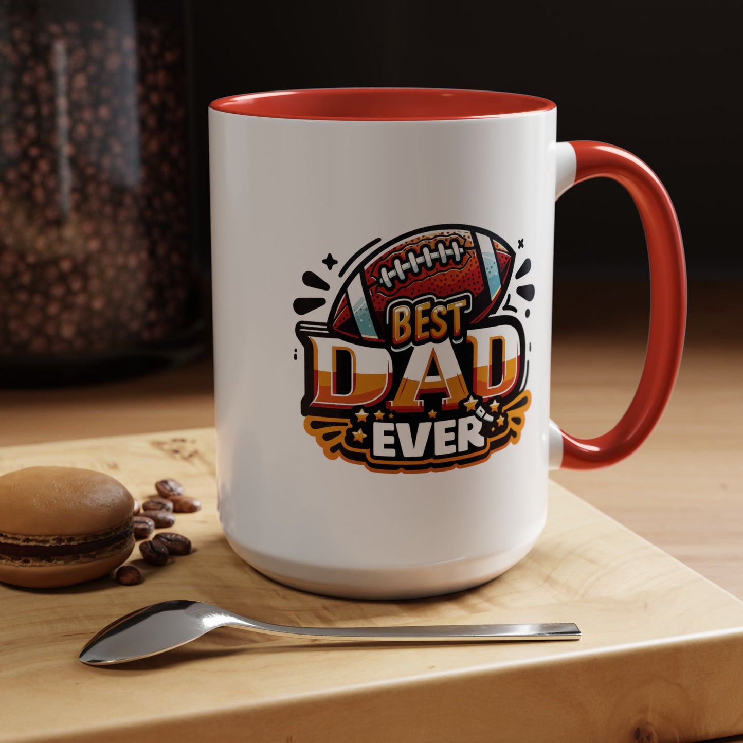 Father's Day Mug - Best Dad Ever Football