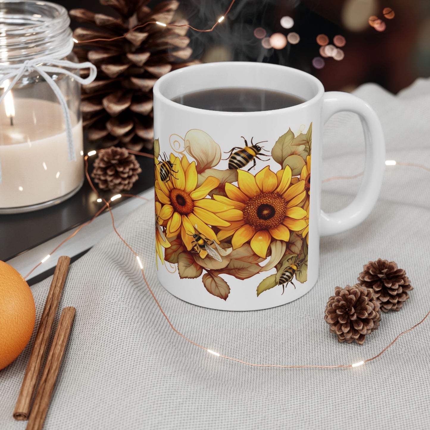 Artistic Mug - Flower Bees