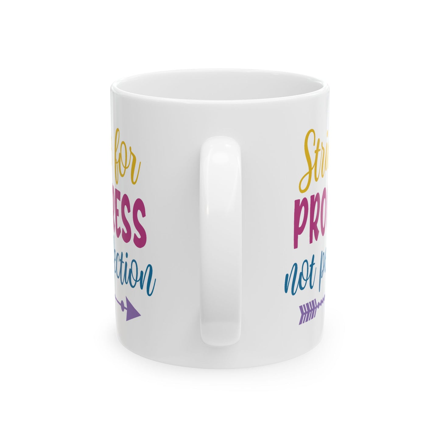 Motivation Mug - Strive For Progress Not Perfection Sticker