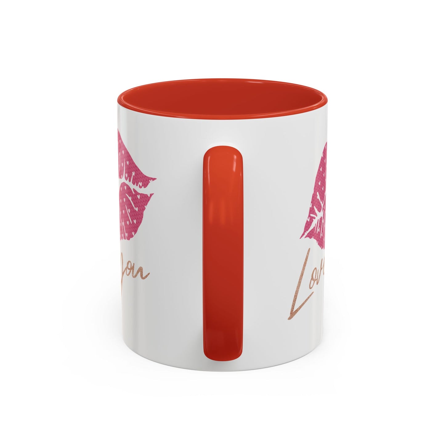 Valentine's Day Mug - Love You Lips Kiss