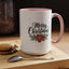 Christmas Mug - Merry Christmas Black Text Mistletoe