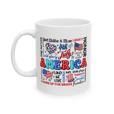 4th of July Mug - Retro America