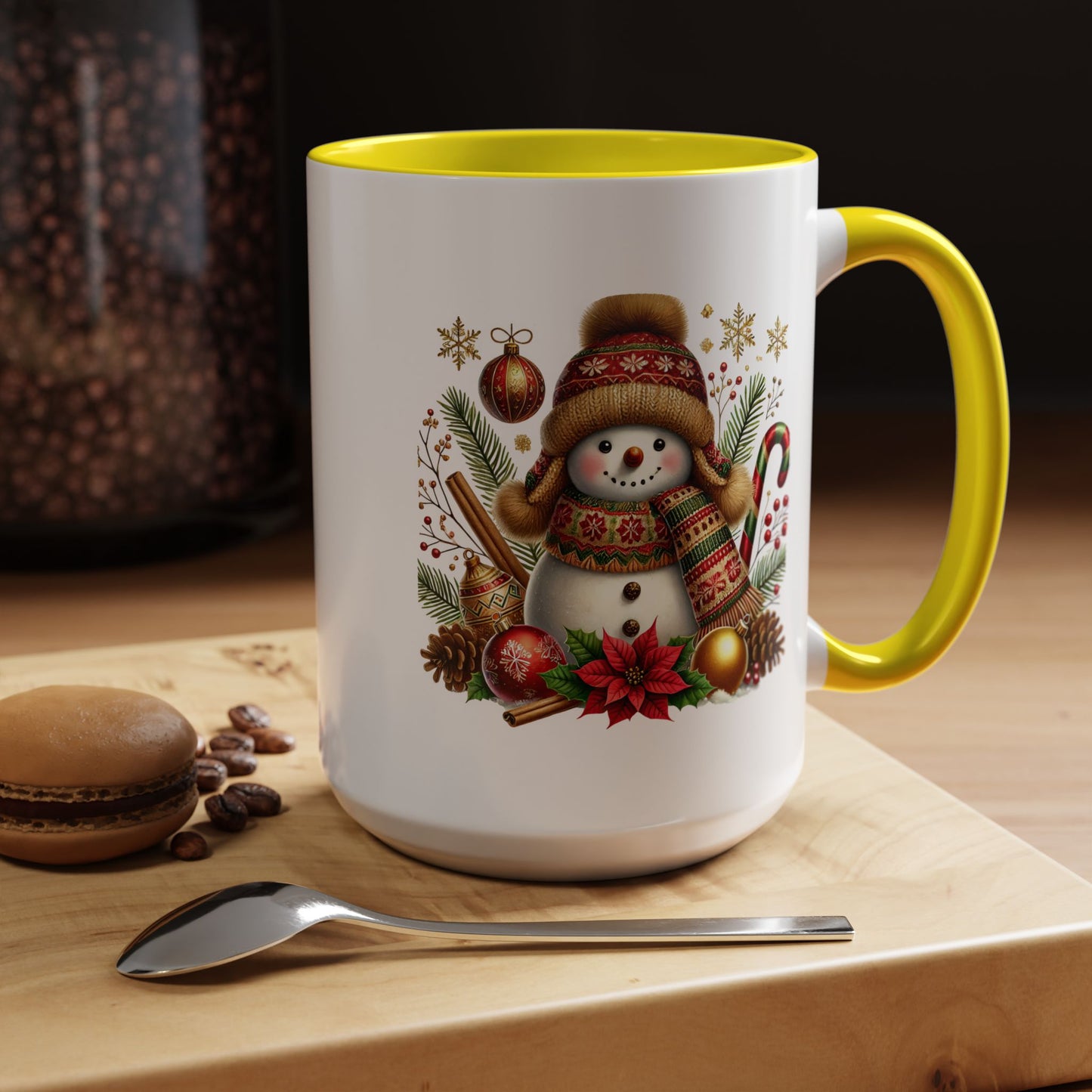 Christmas Mug - Gold Snowman