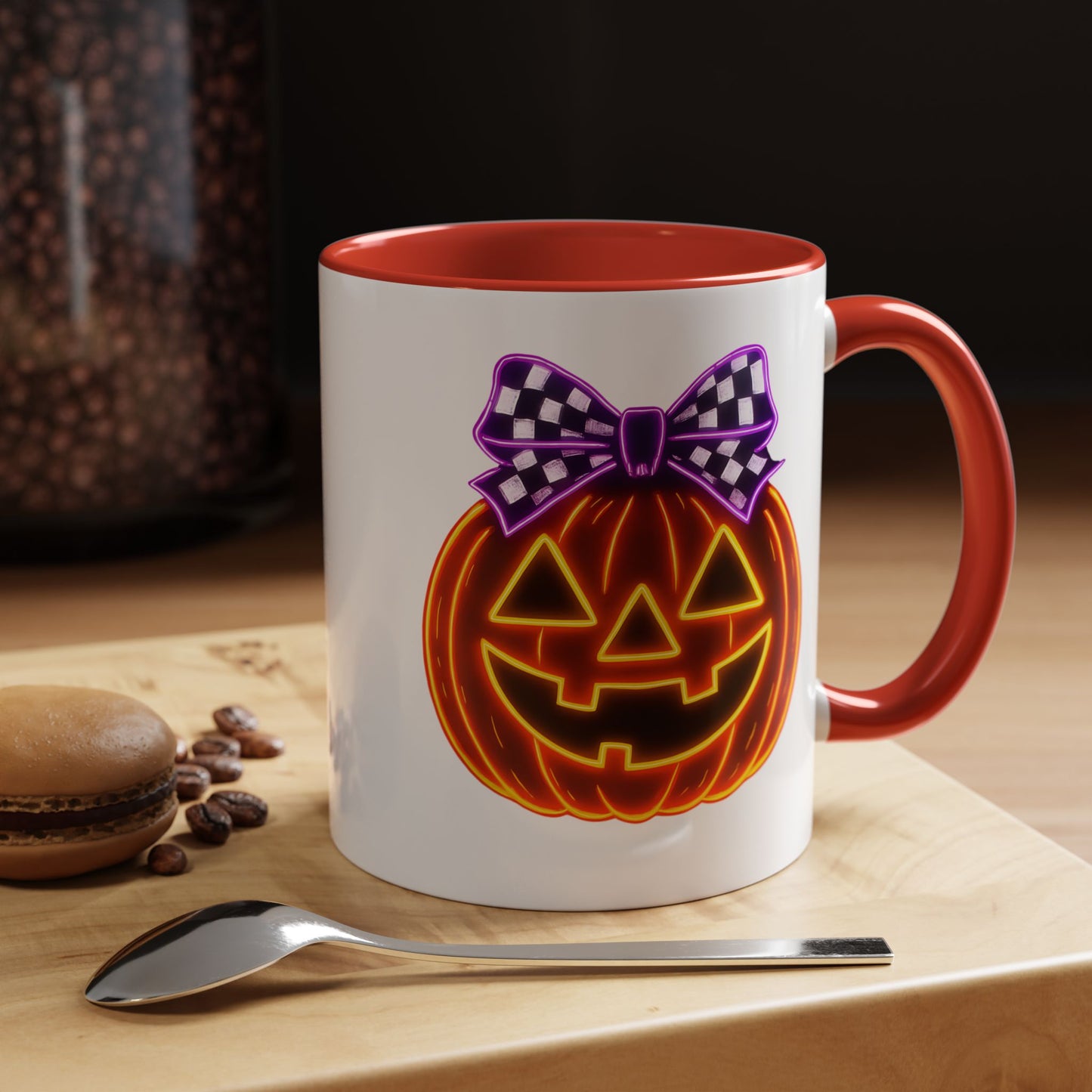 Halloween Mug - Purple Bow's Pumpkin