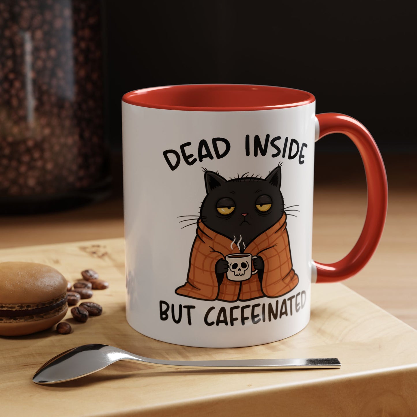 Animal Mug - Dead Inside But Caffeinated