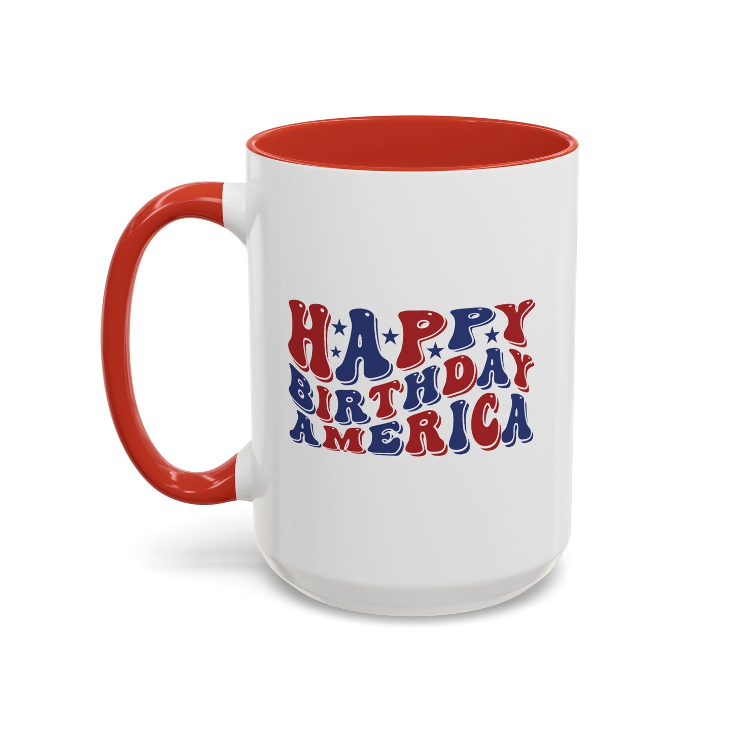 4th of July Mug - Happy Birthday America Retro