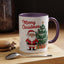 Christmas Mug - Merry Christmas Red Text Santa Tree Presents