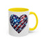 4th of July Mug - USA Sparkle Heart