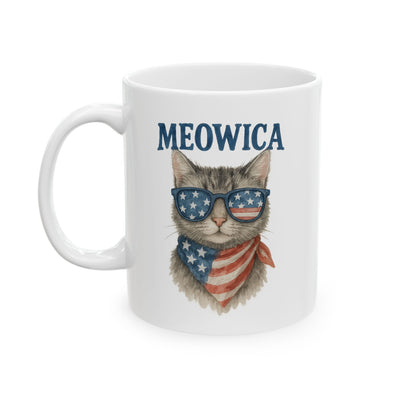 4th of July Mug - Meowica Cat