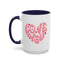 Valentine's Day Mug - Love You Heart Lettering