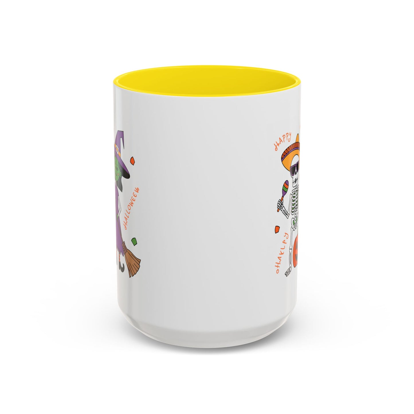 Halloween Mug - Skeleton & Witch