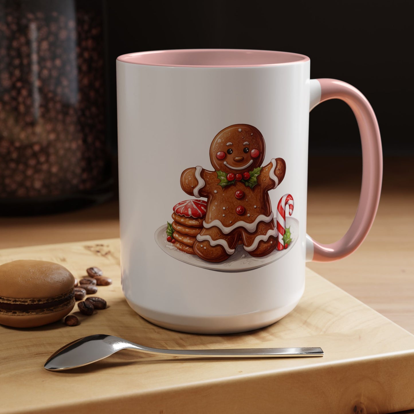 Christmas Mug - Gingerbread Man Cookies and Candy