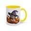 Halloween Mug - Witch Cat Hiding In Pumpkins