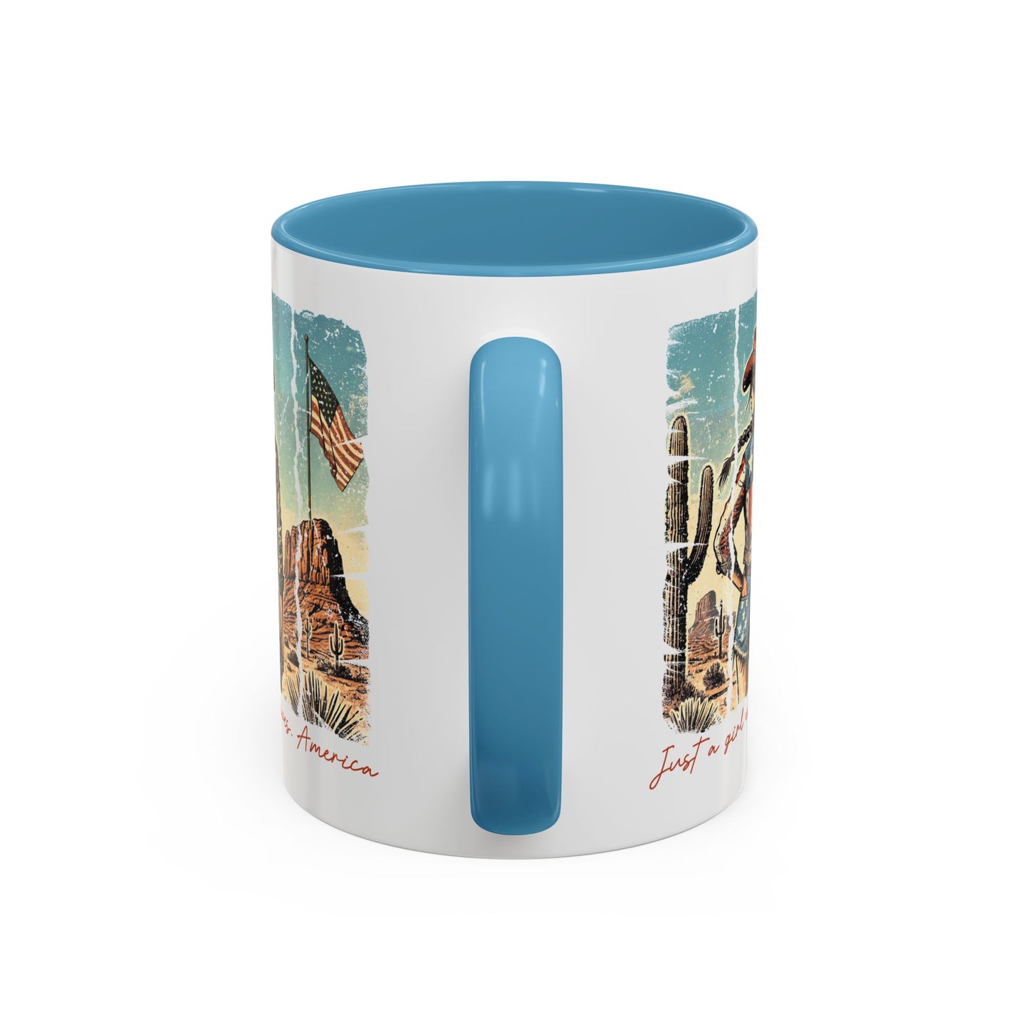 4th of July Mug - Just a Girl Who Loves America