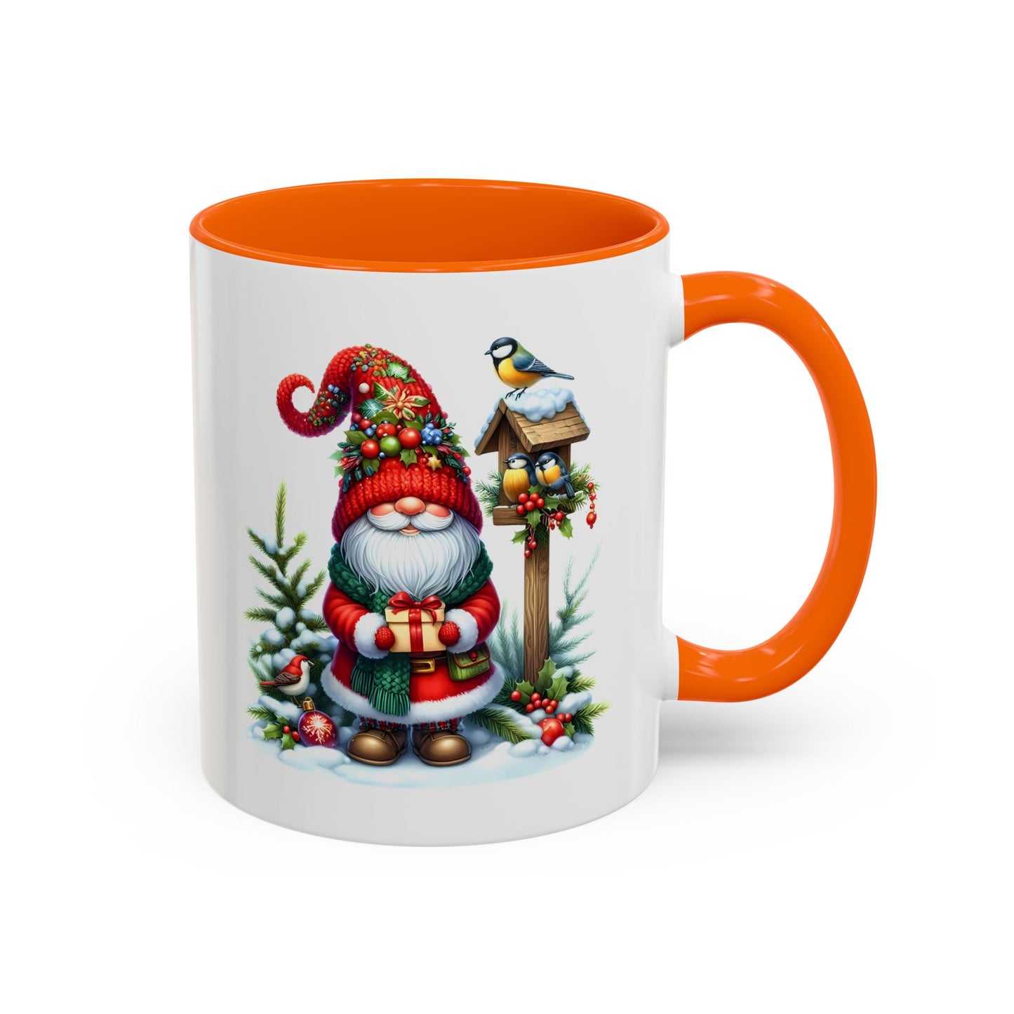 Christmas Mug - Gnome and Birds