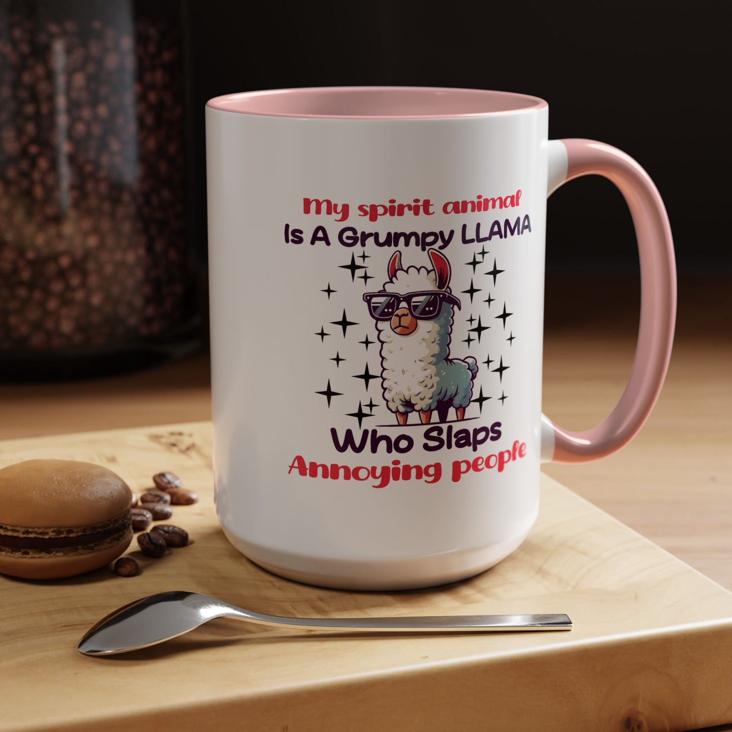 Humor Mug - My Spirit Animal is a Grumpy Llama