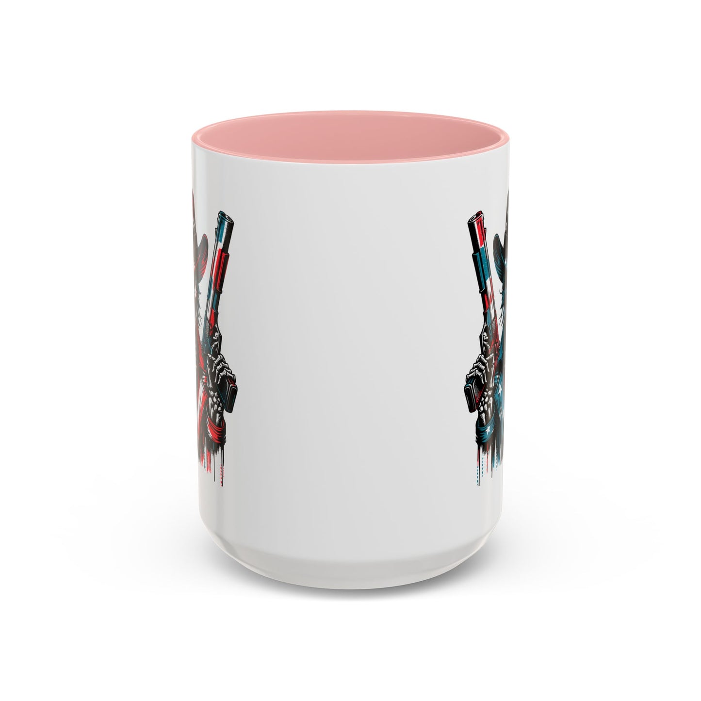 4th of July Mug - Skeleton with American Flag