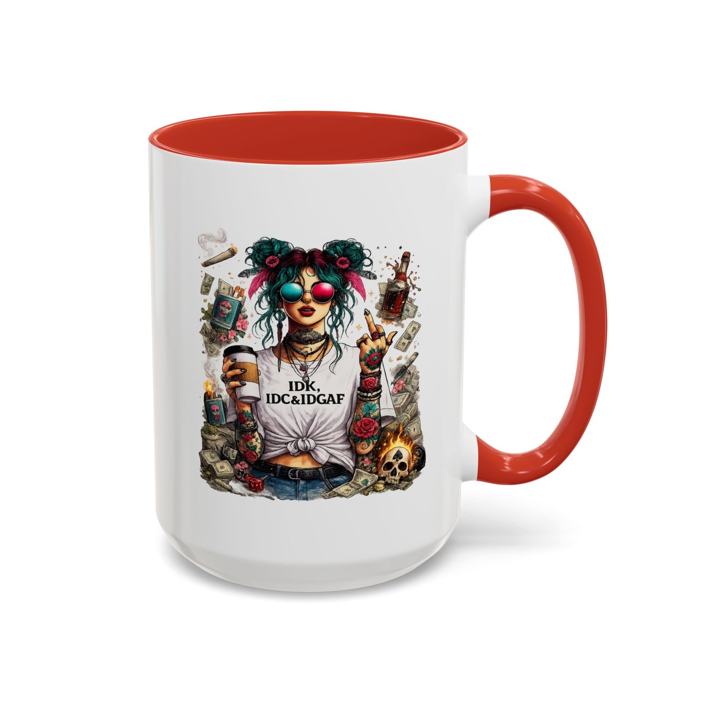 Humor Mug - The IDK IDC & IDGAF