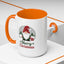 Christmas Mug - Merry Christmas Green & Red Text Gnome Present Trees