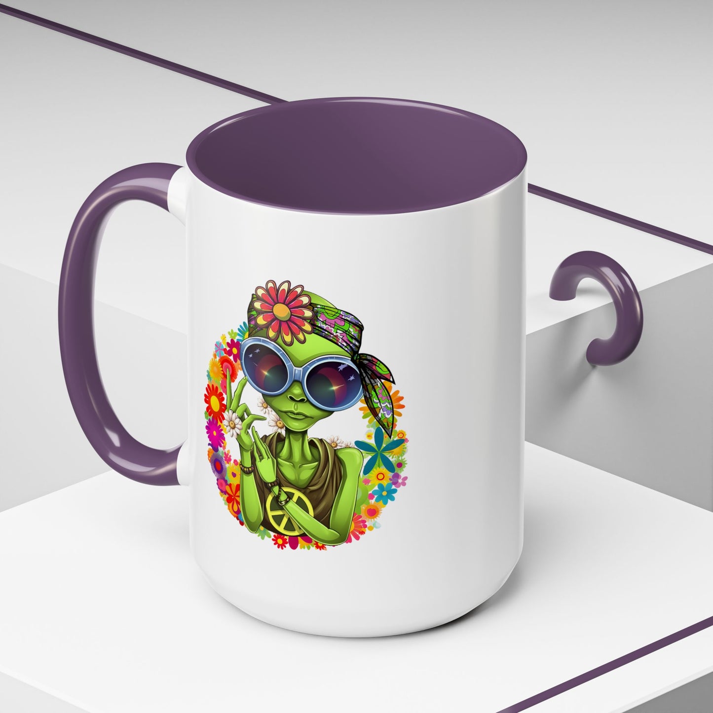Alien Mug - Peace Hippy Alien
