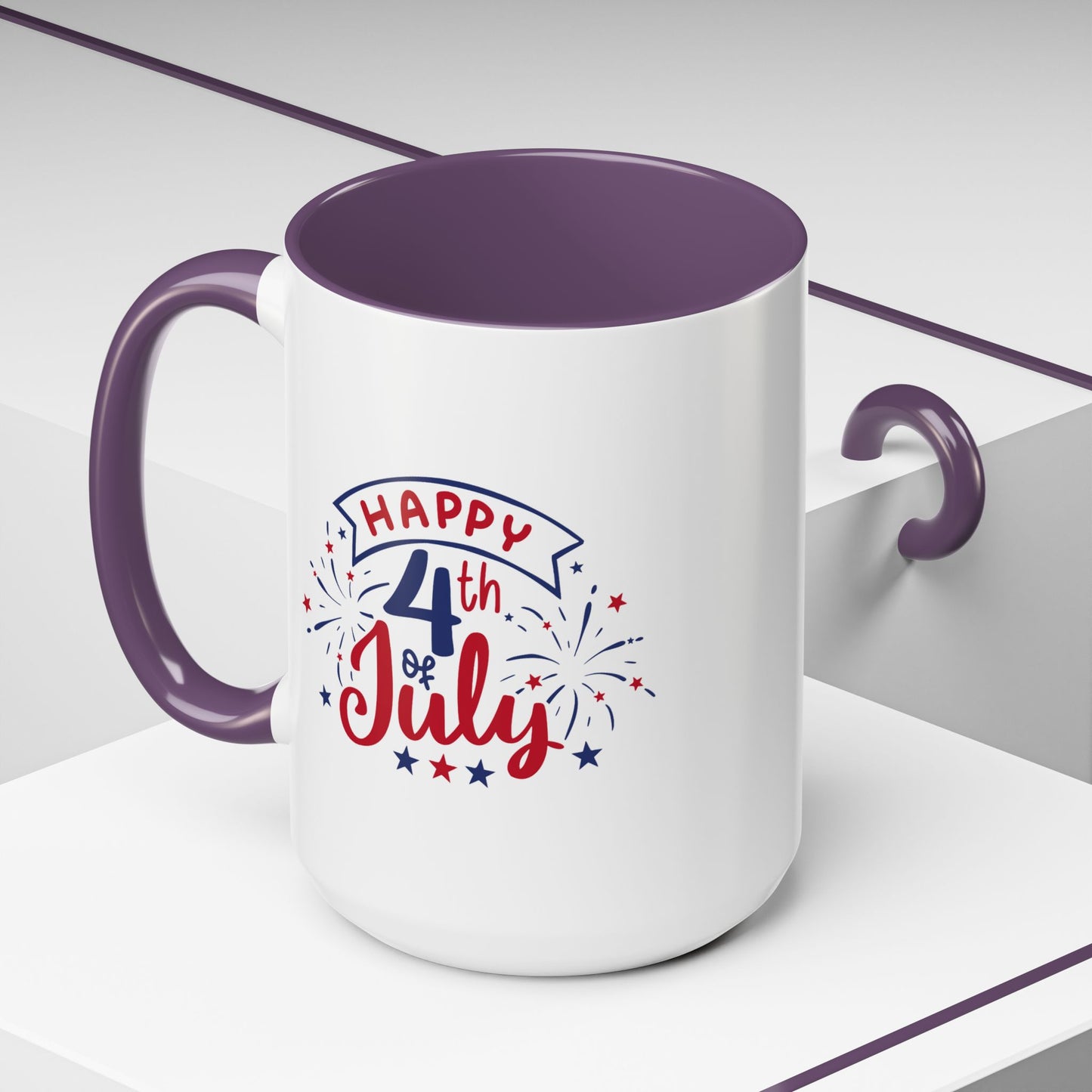 4th of July Mug - Happy 4th of July Fireworks