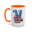 4th of July Mug - America Peace Sign