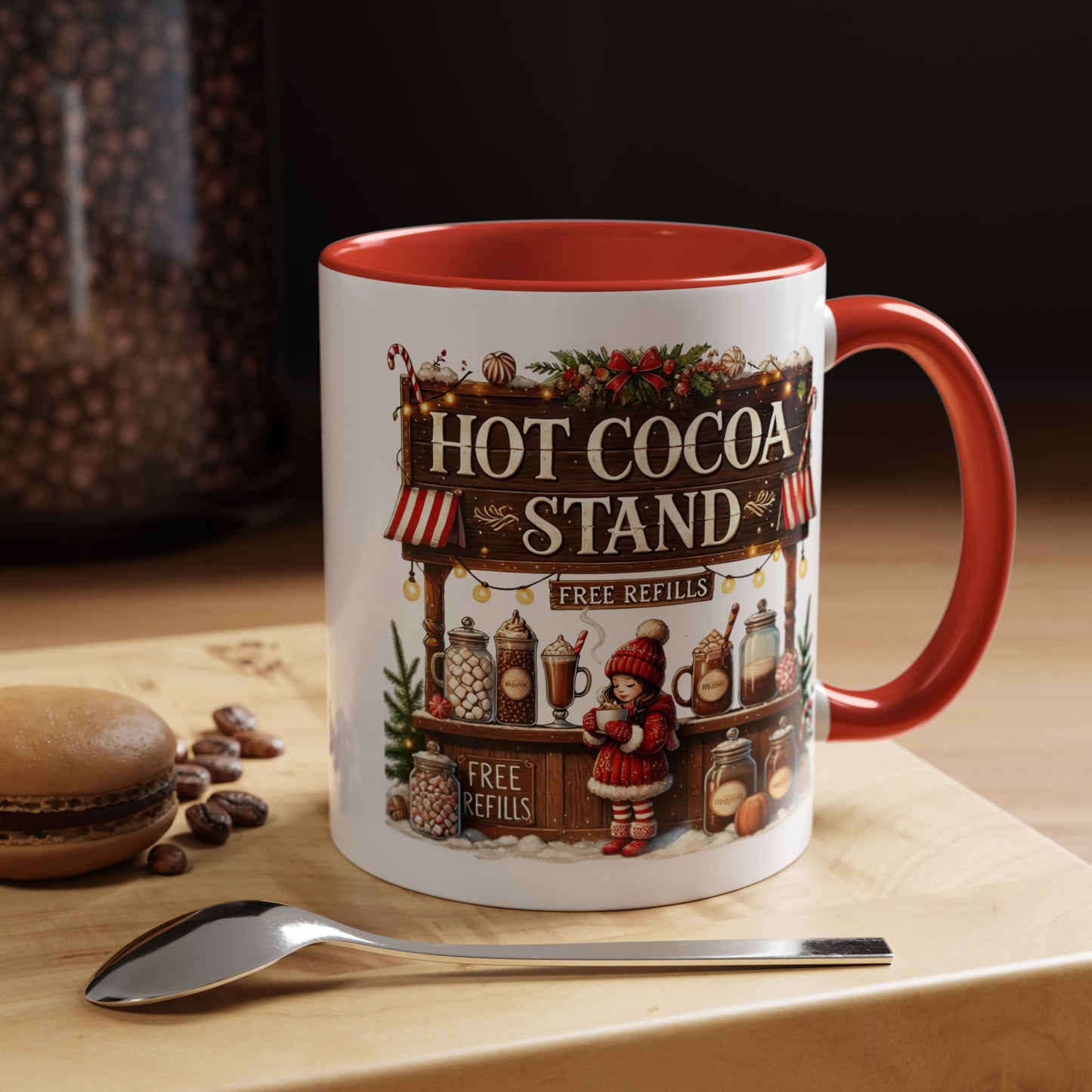 Christmas Mug - Hot Cocoa Stand Free Refills