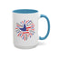 4th of July Mug - Star Flag Fireworks