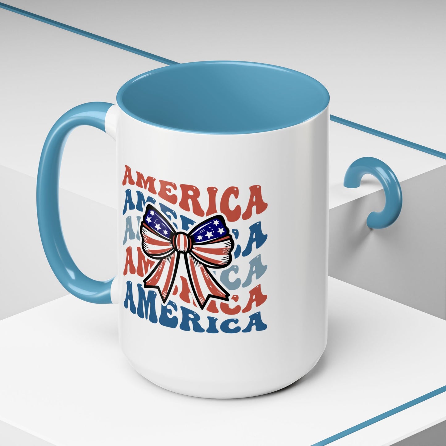 4th of July Mug - America Bow