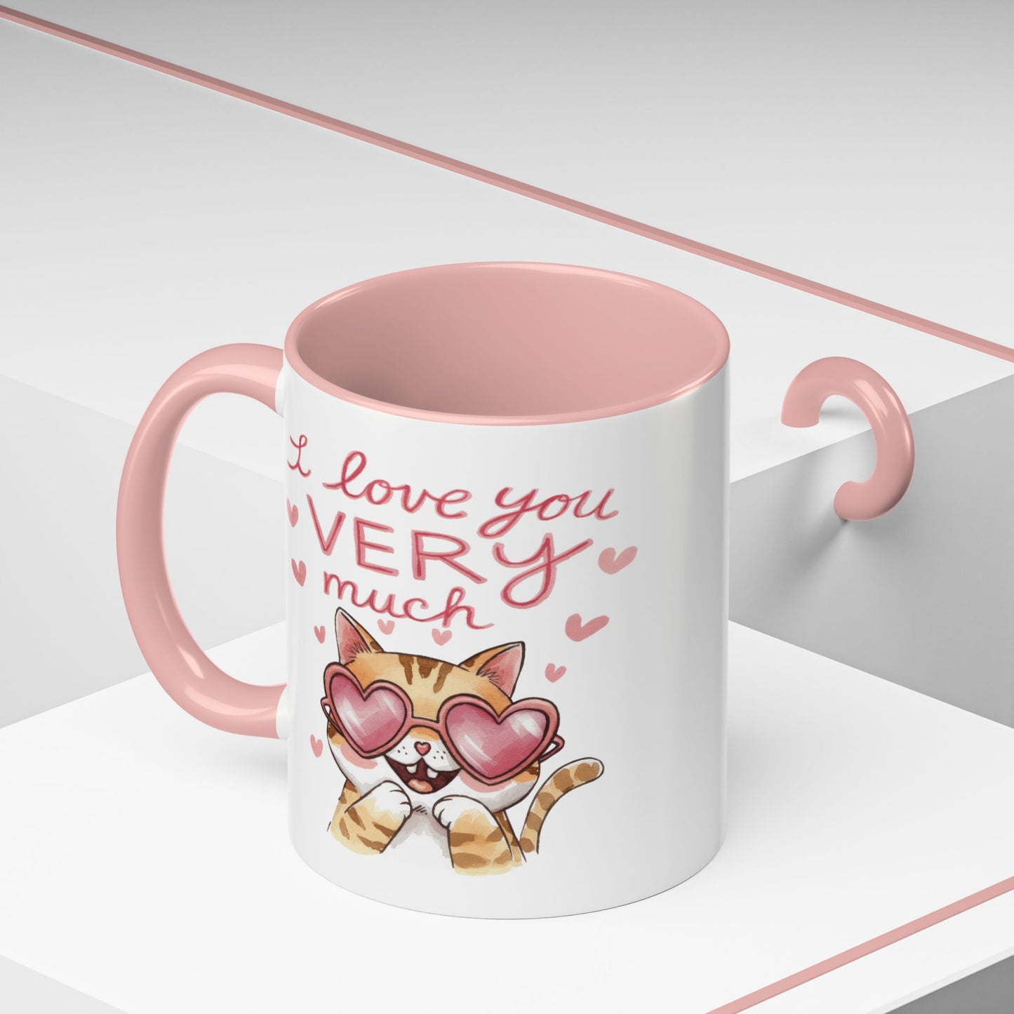 Anniversary Mug - I love You Very Much Cat