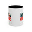 Christmas Mug - Merry Christmas Green & Red Text Santa Bag