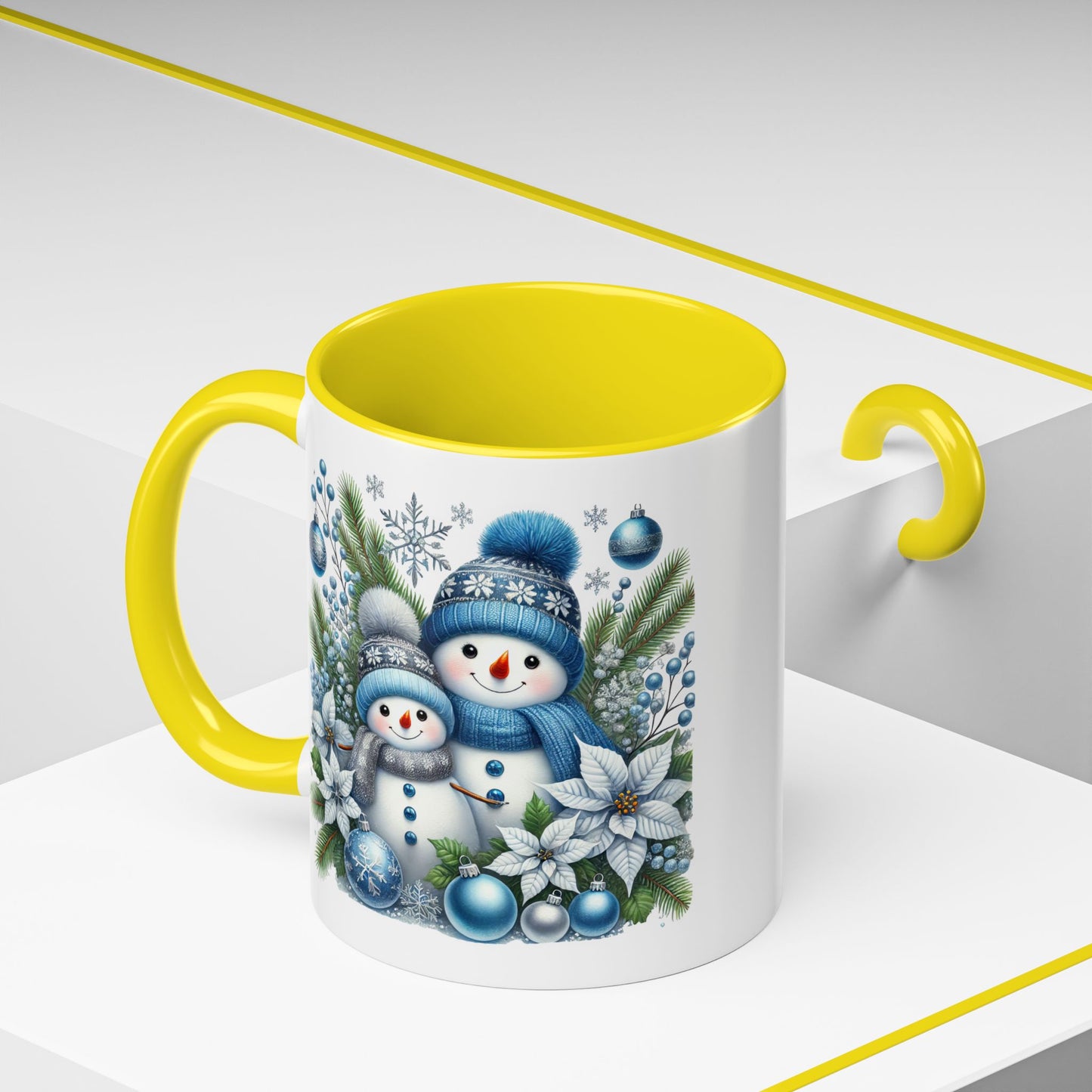 Christmas Mug - Blue Snowman Child