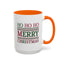 Christmas Mug - Ho Ho Ho Merry Christmas Red & Green Text 3
