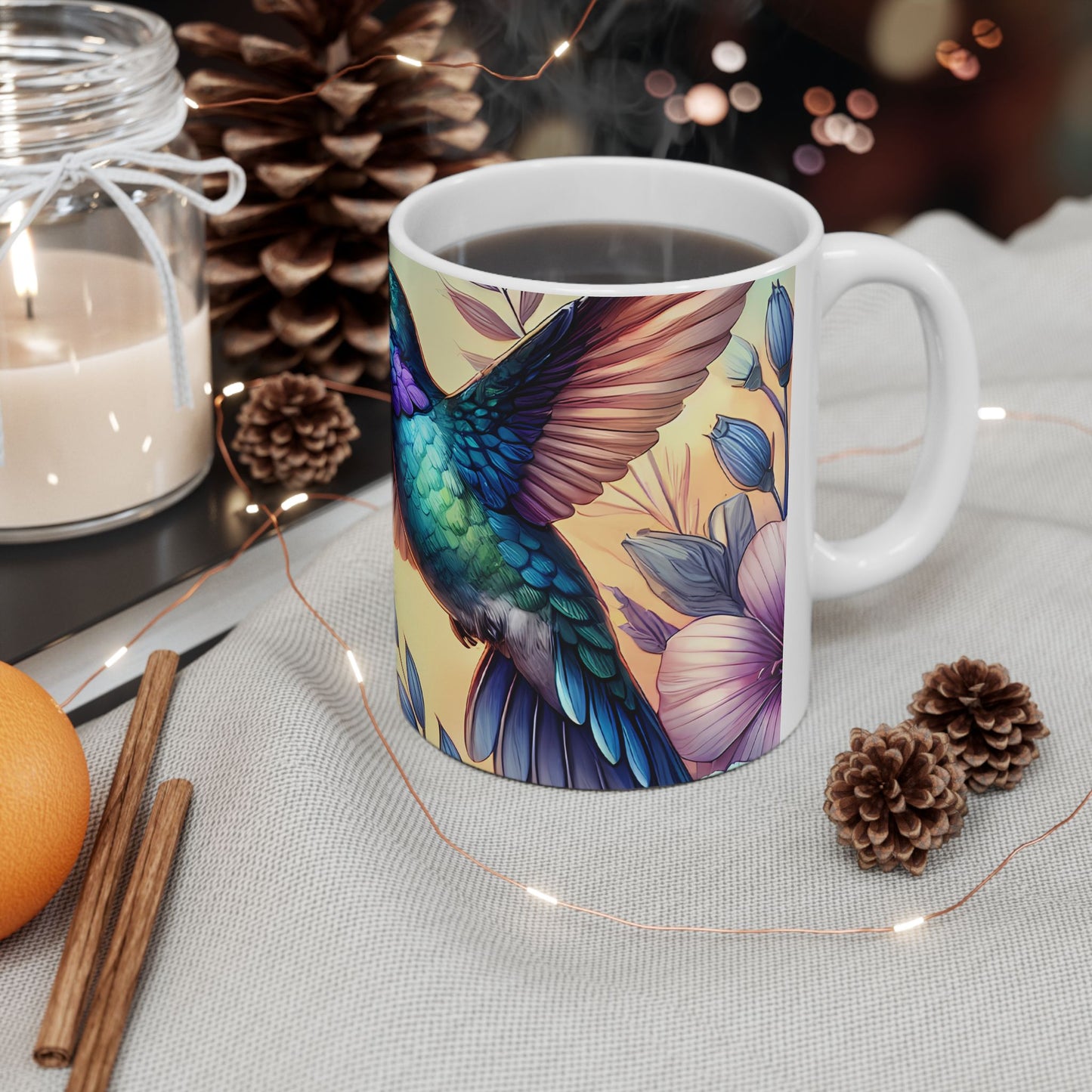 Artistic Mug - Colorful Hummingbird
