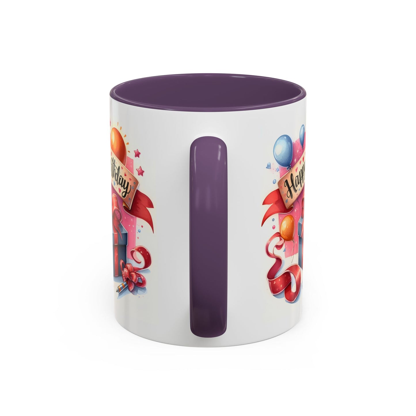 Birthday Mug - Present Pen Balloons