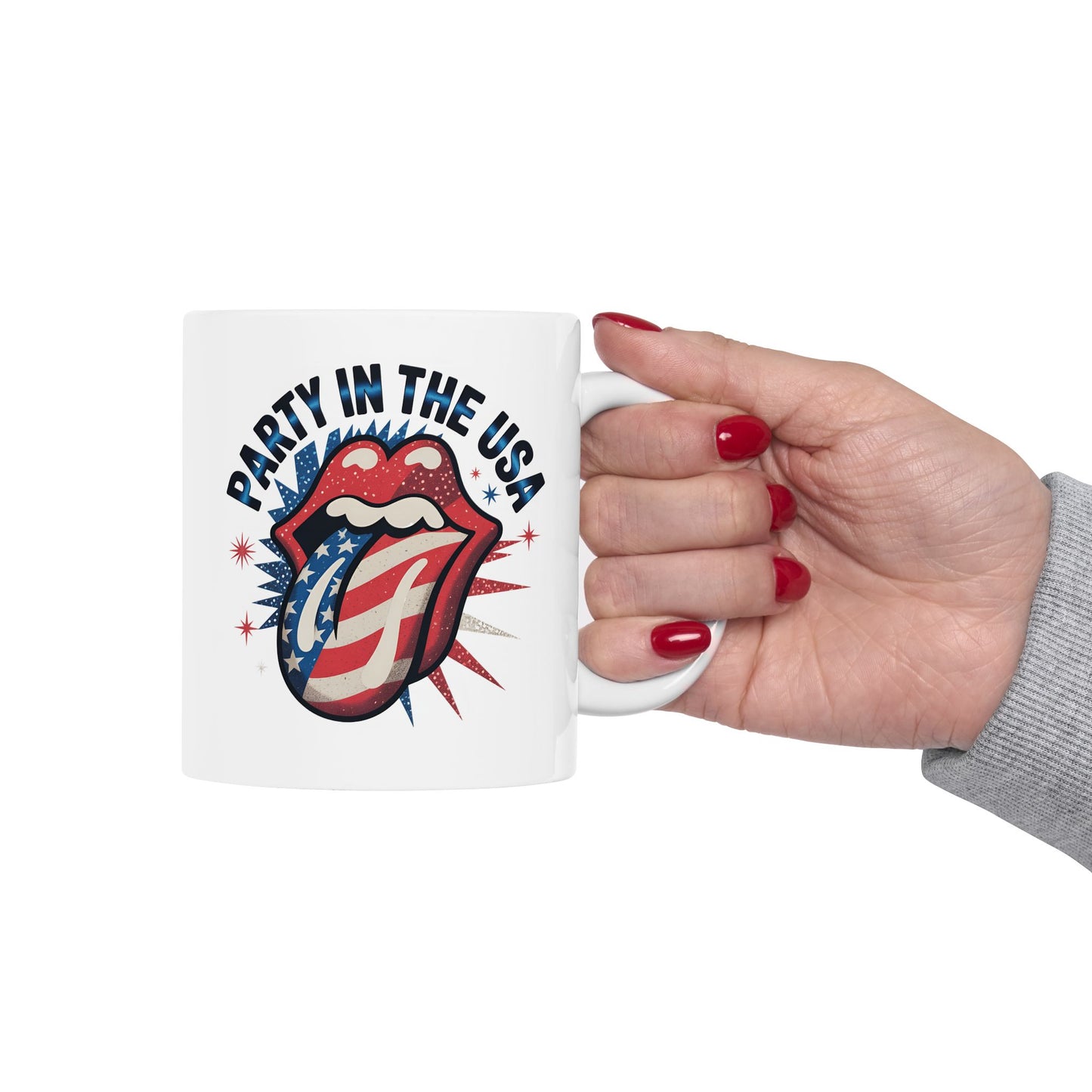 4th of July Mug - Party in the USA Tongue
