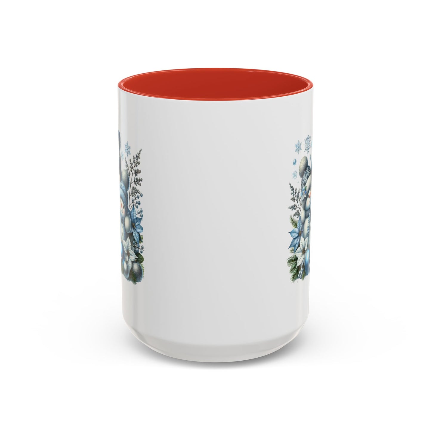 Christmas Mug - Blue Snowman Family