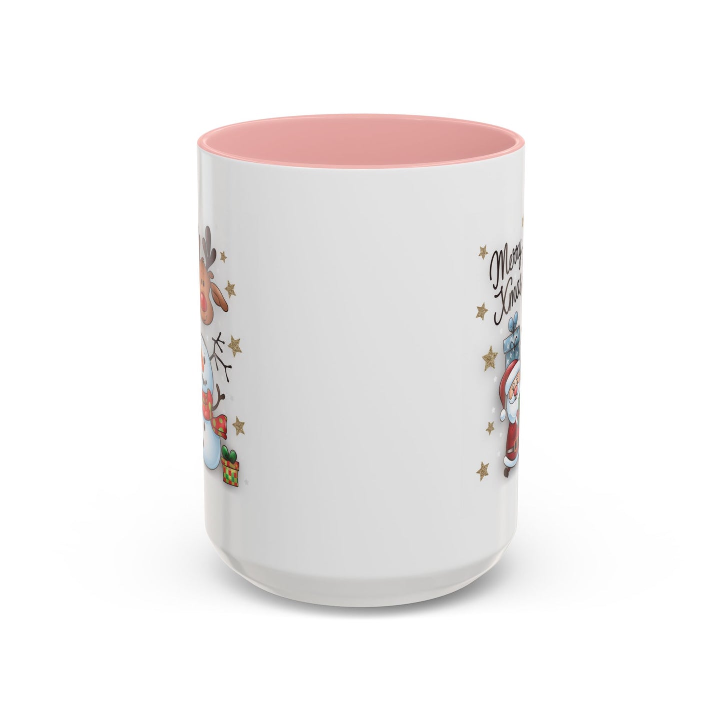 Christmas Mug - Merry Xmas Santa Snowman Reindeer