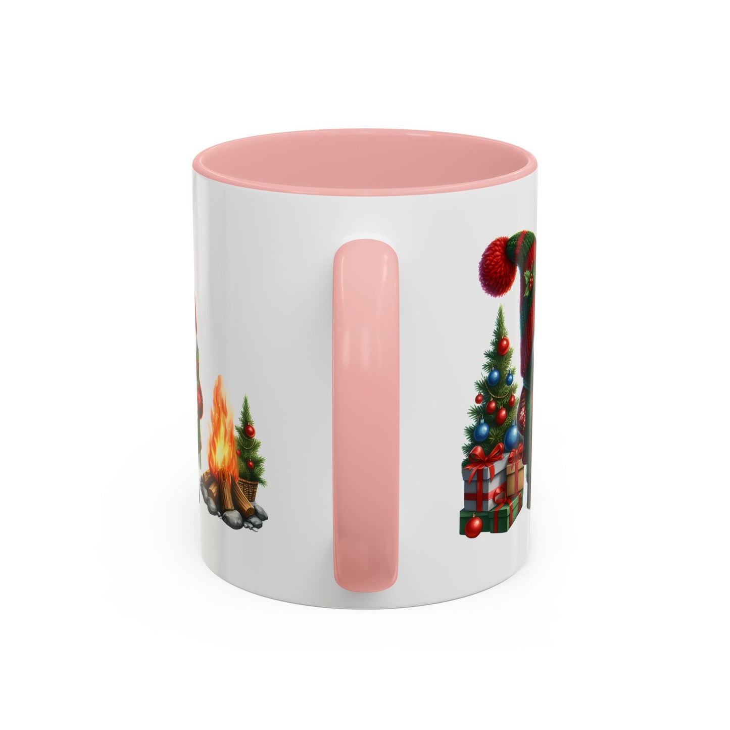 Christmas Mug - Gnome Presents and Fire