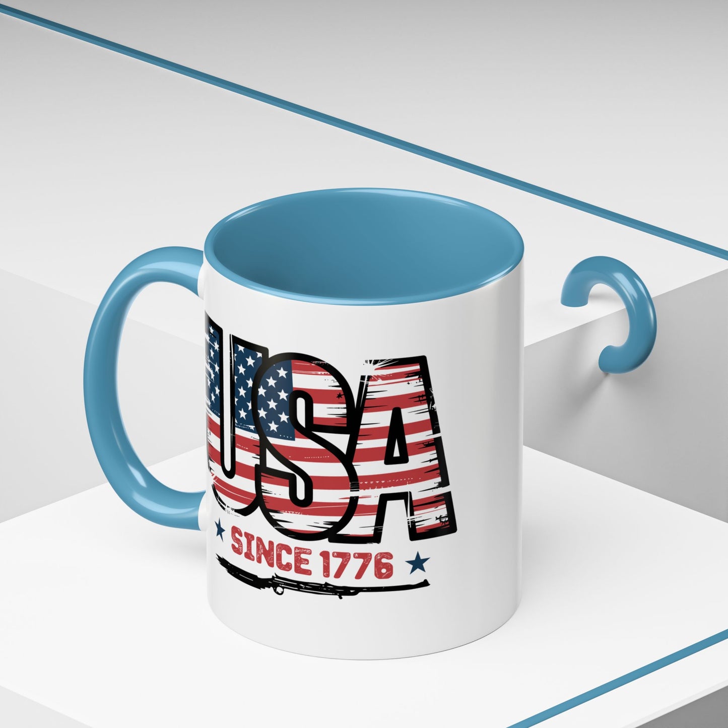4th of July Mug - USA Since 1776 Gun