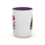 Christmas Mug - Happy Holidays Callout Santa Tree Presents Reindeer
