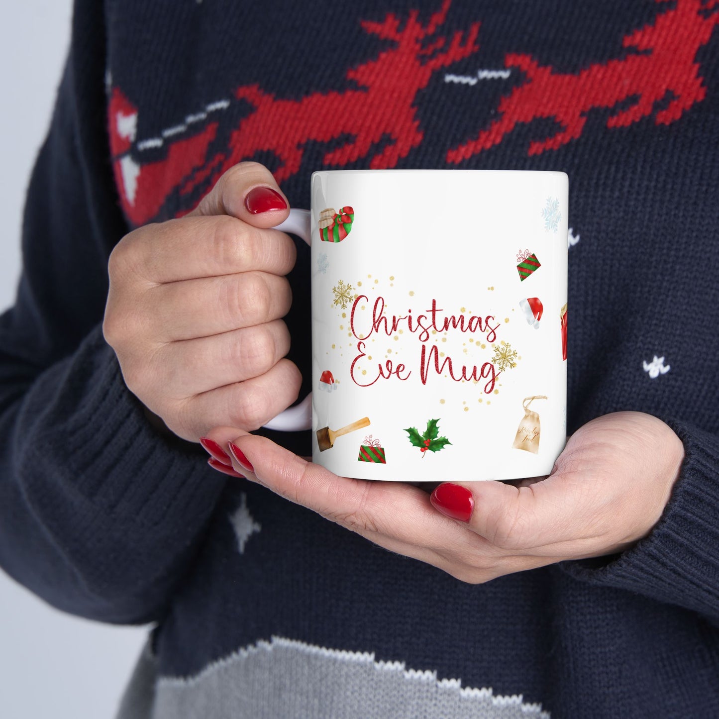 Christmas Mug - Christmas Eve Mug Red Text